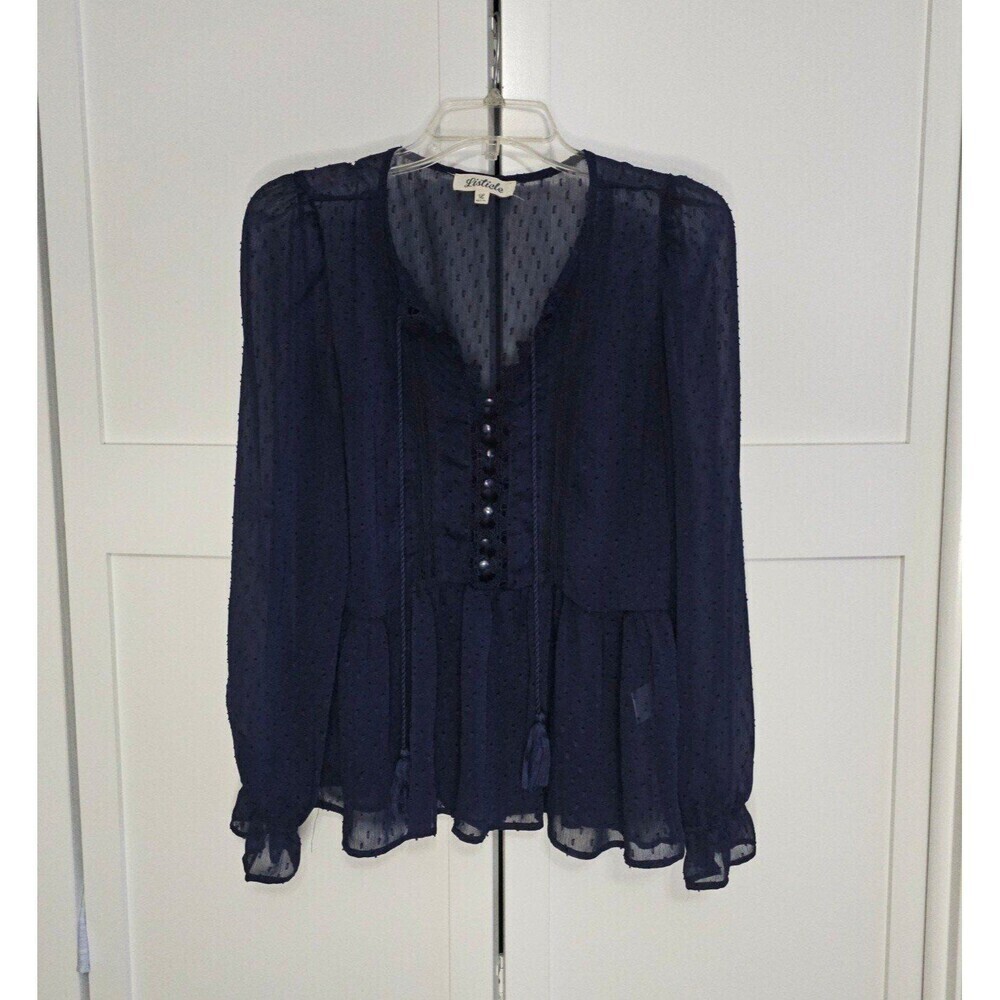 Listicle peplum top size L